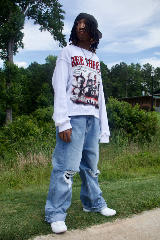 White “FREE THE TRUTH” Thermal long sleeve