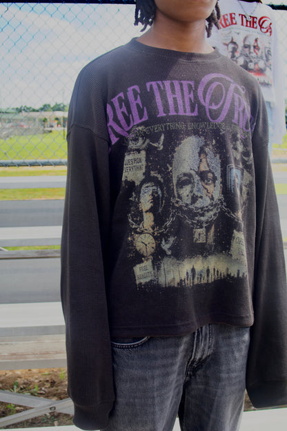 Black “FREE THE TRUTH” Thermal long sleeve
