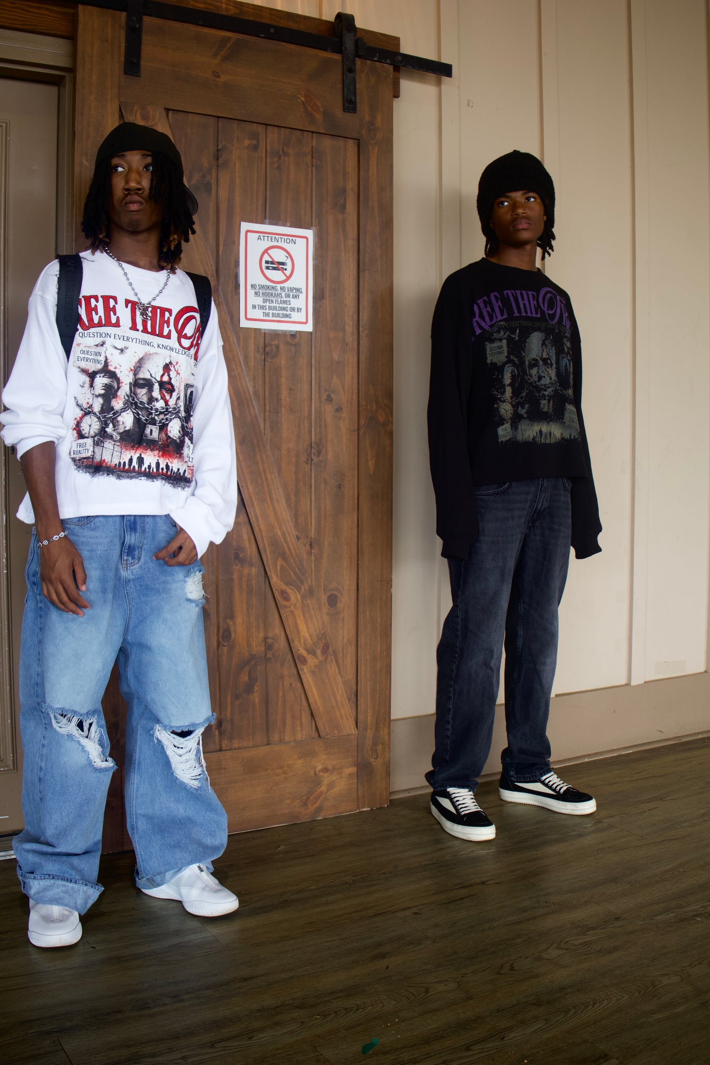 White “FREE THE TRUTH” Thermal long sleeve